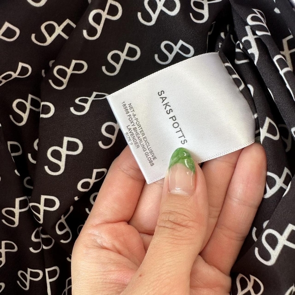 Saks Potts Lavender Shearling Foxy Coat - Picture 6 of 8